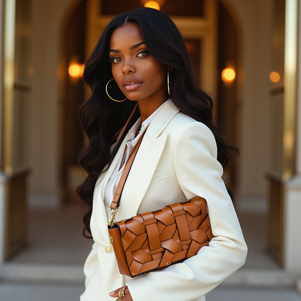 THE ZENOBIA WOVEN CLUTCH