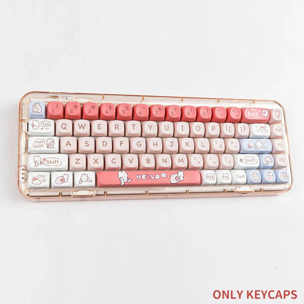 Snack Bunnies Kawaii Keycaps Set