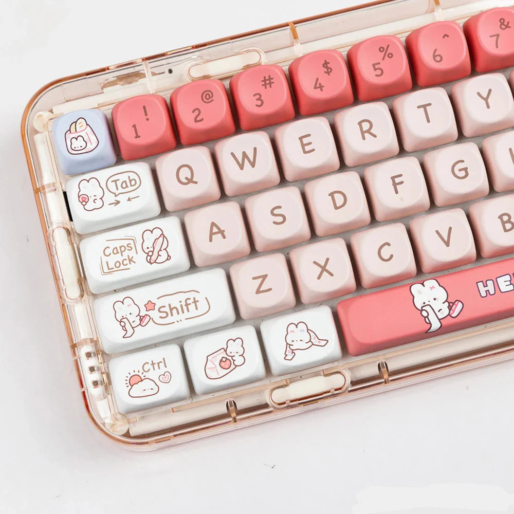 Snack Bunnies Kawaii Keycaps Set