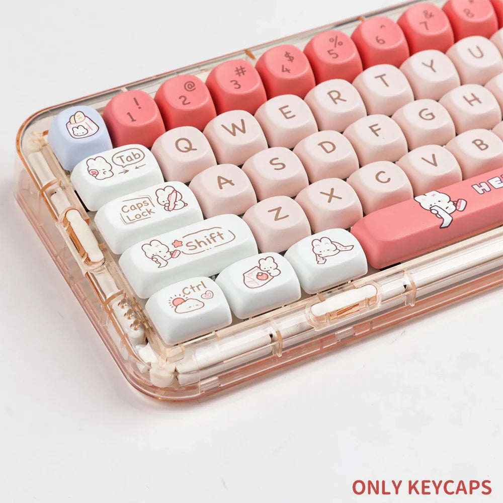 Snack Bunnies Kawaii Keycaps Set