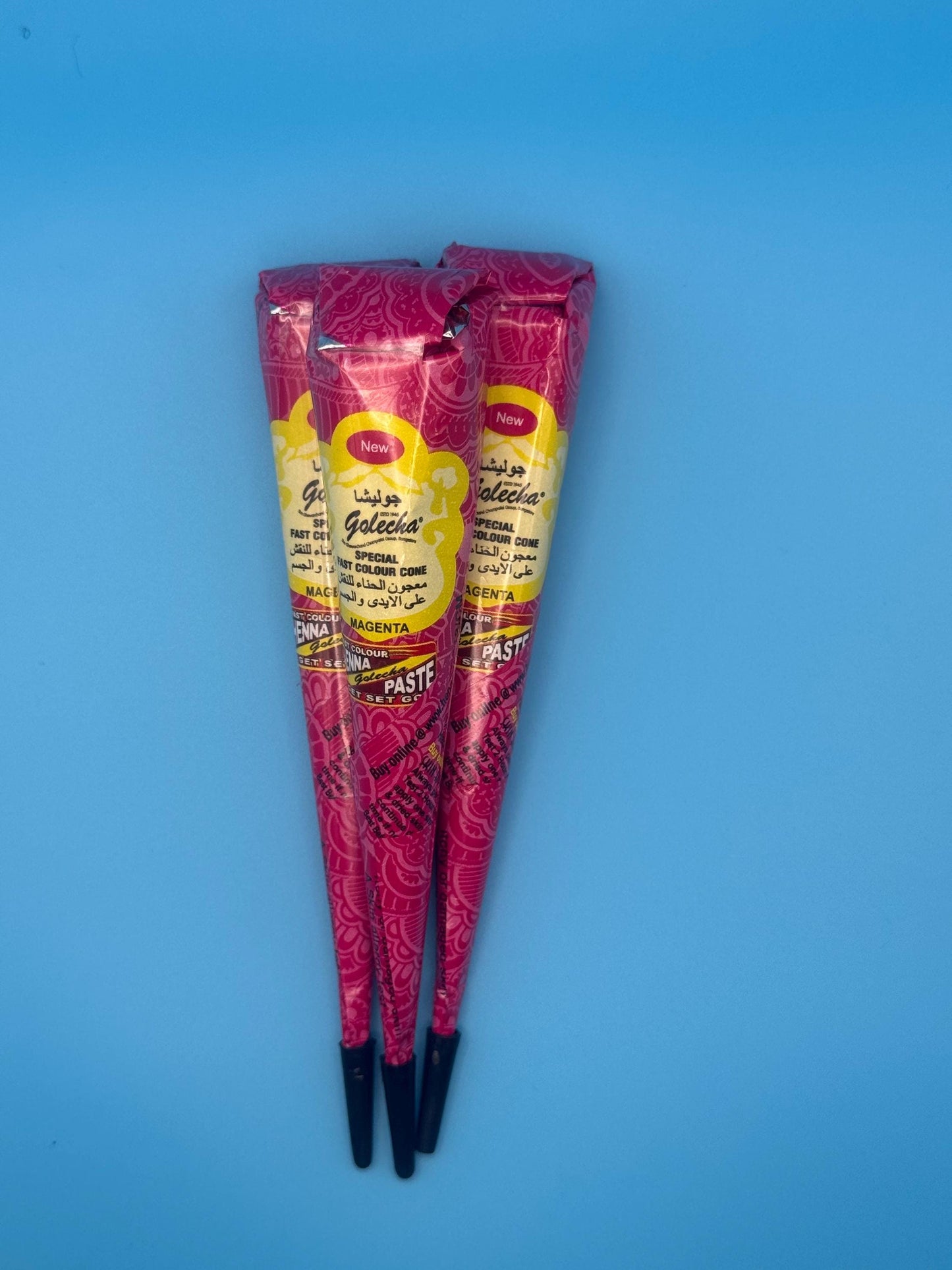 3 pcs pink henna