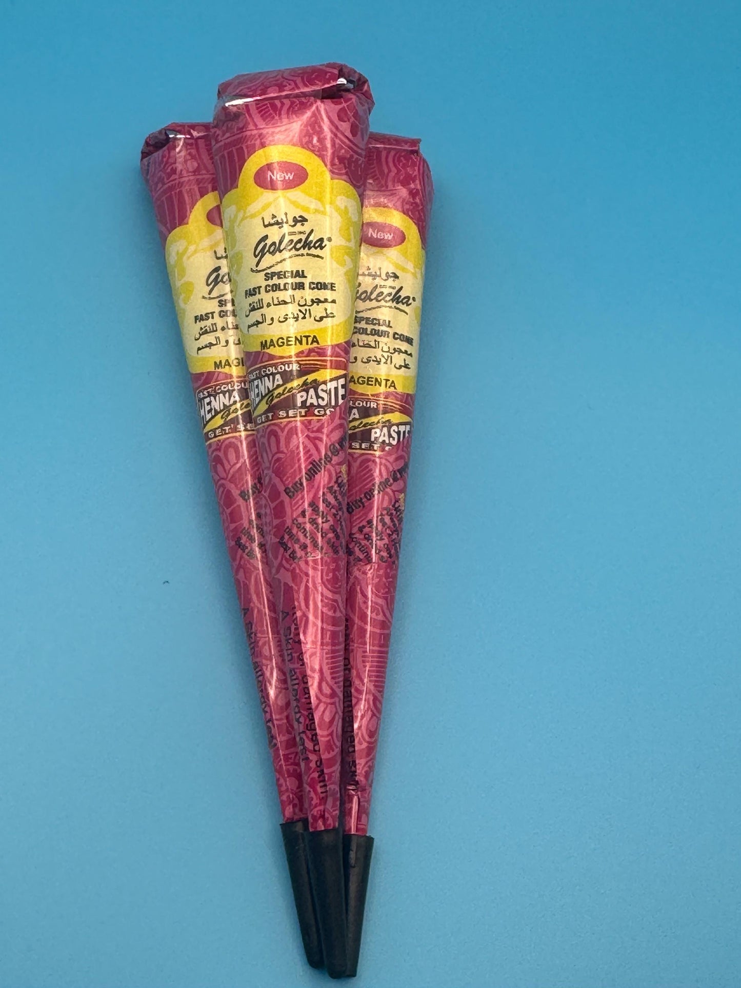 3 pcs pink henna