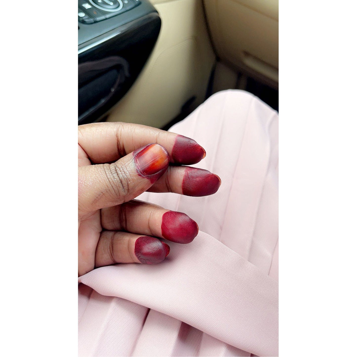 brown Finger dips henna deep