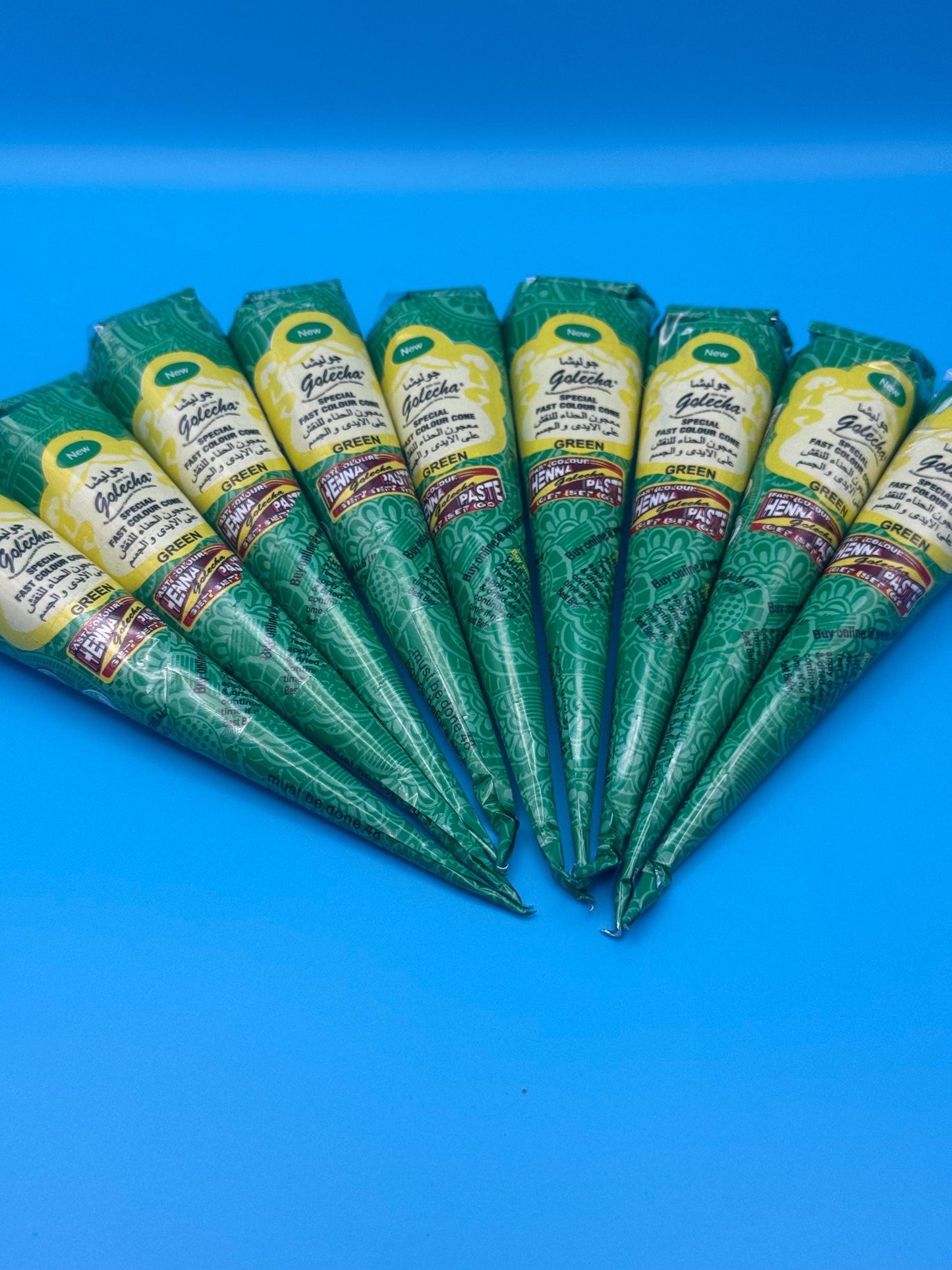2pcs green henna cone