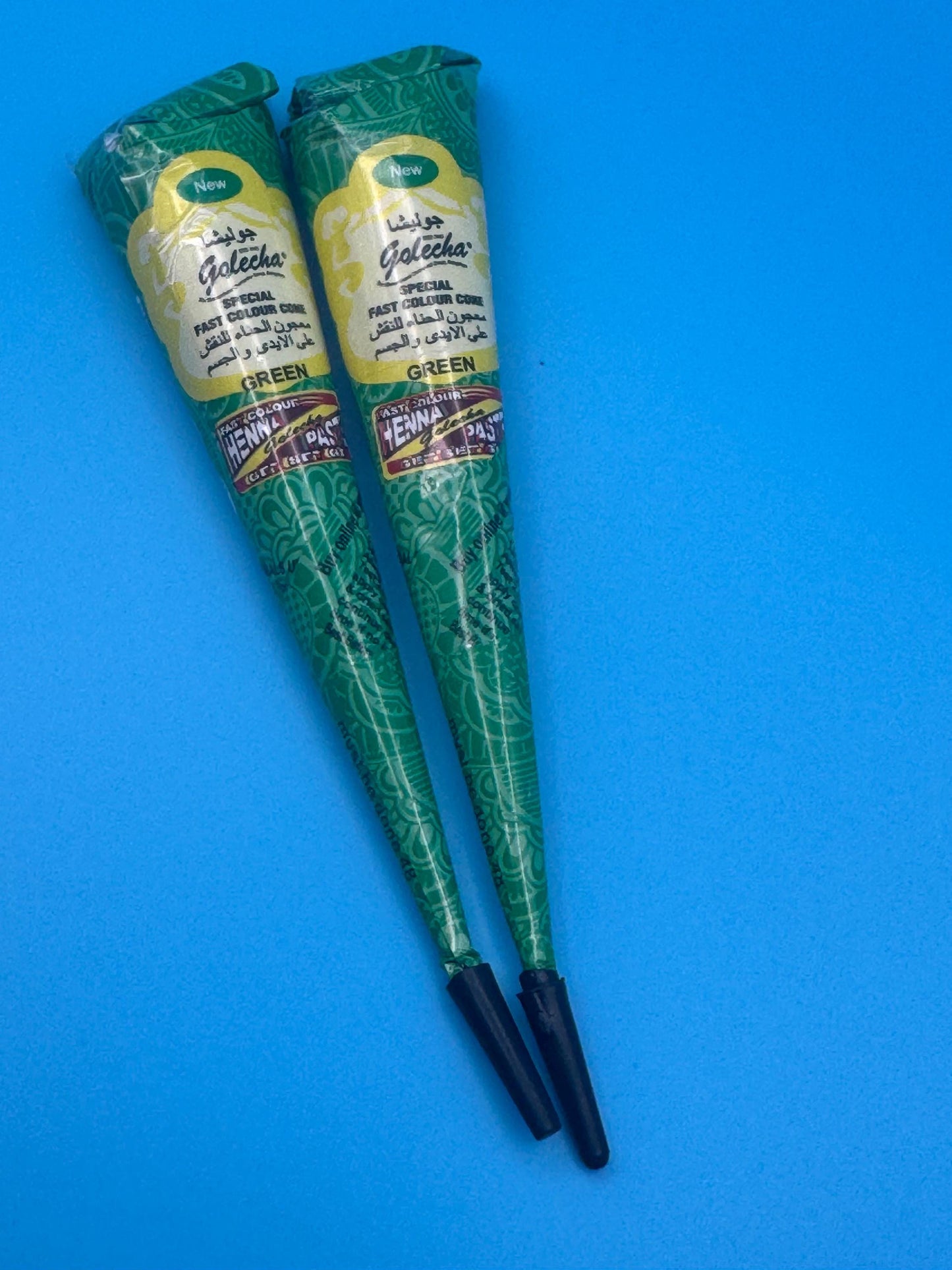 2pcs green henna cone