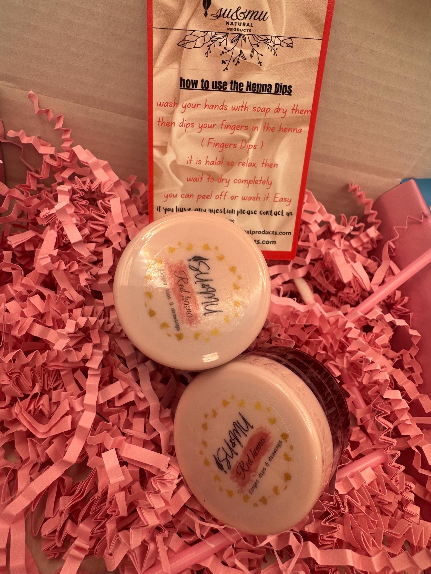 Sister Henna kit 2pcs with finger stickers