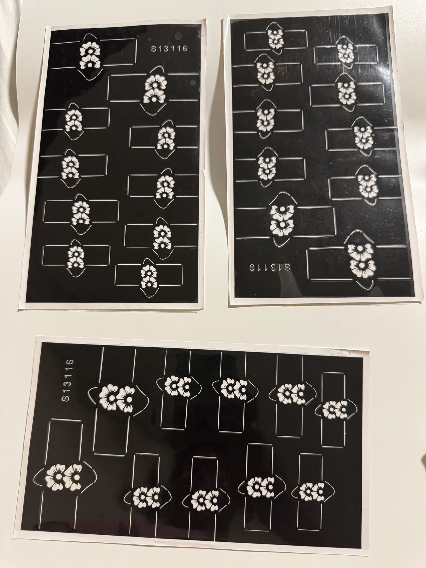 henna fingers stickers 3 pcs