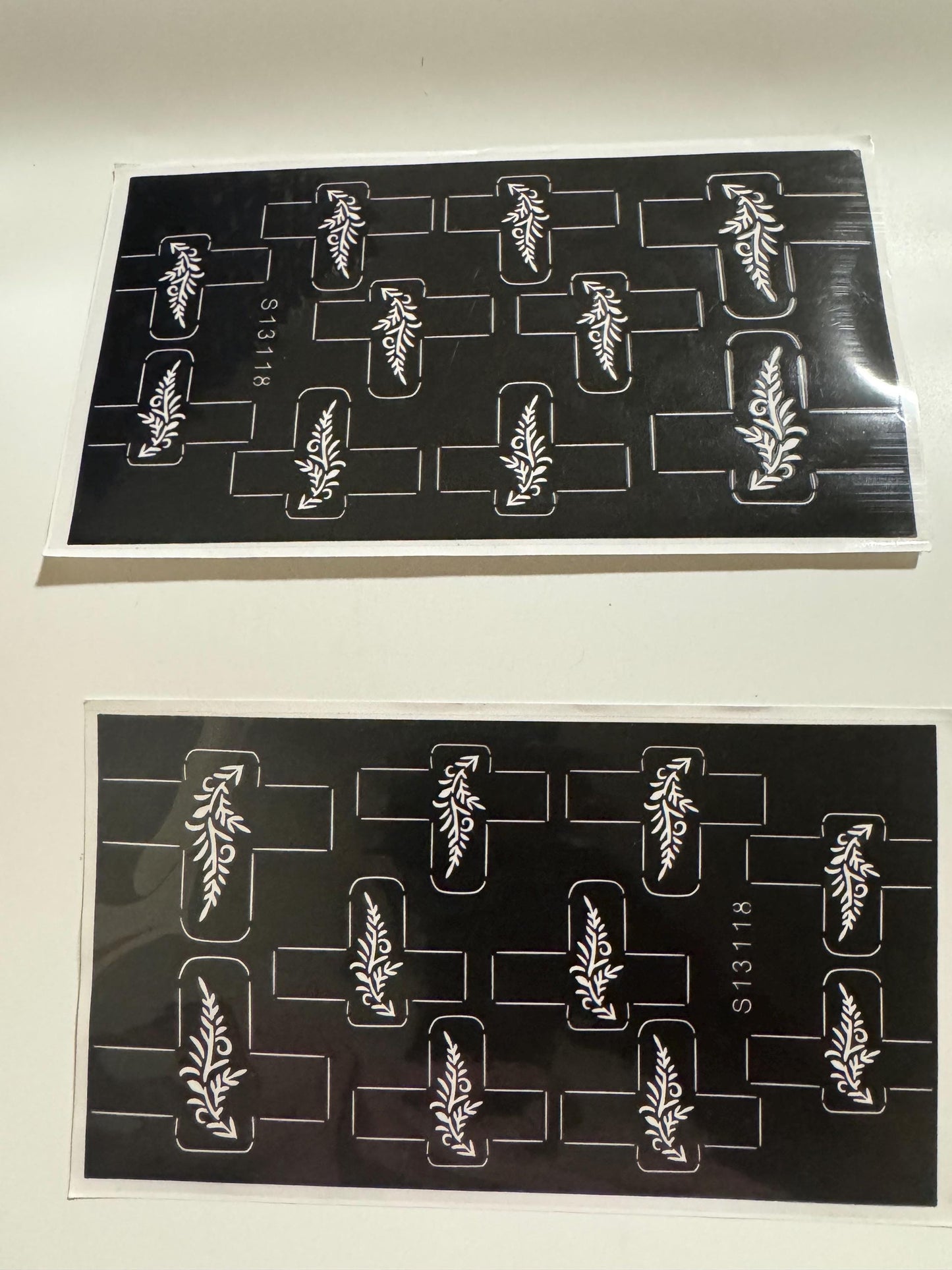 henna fingers stickers 2 pcs