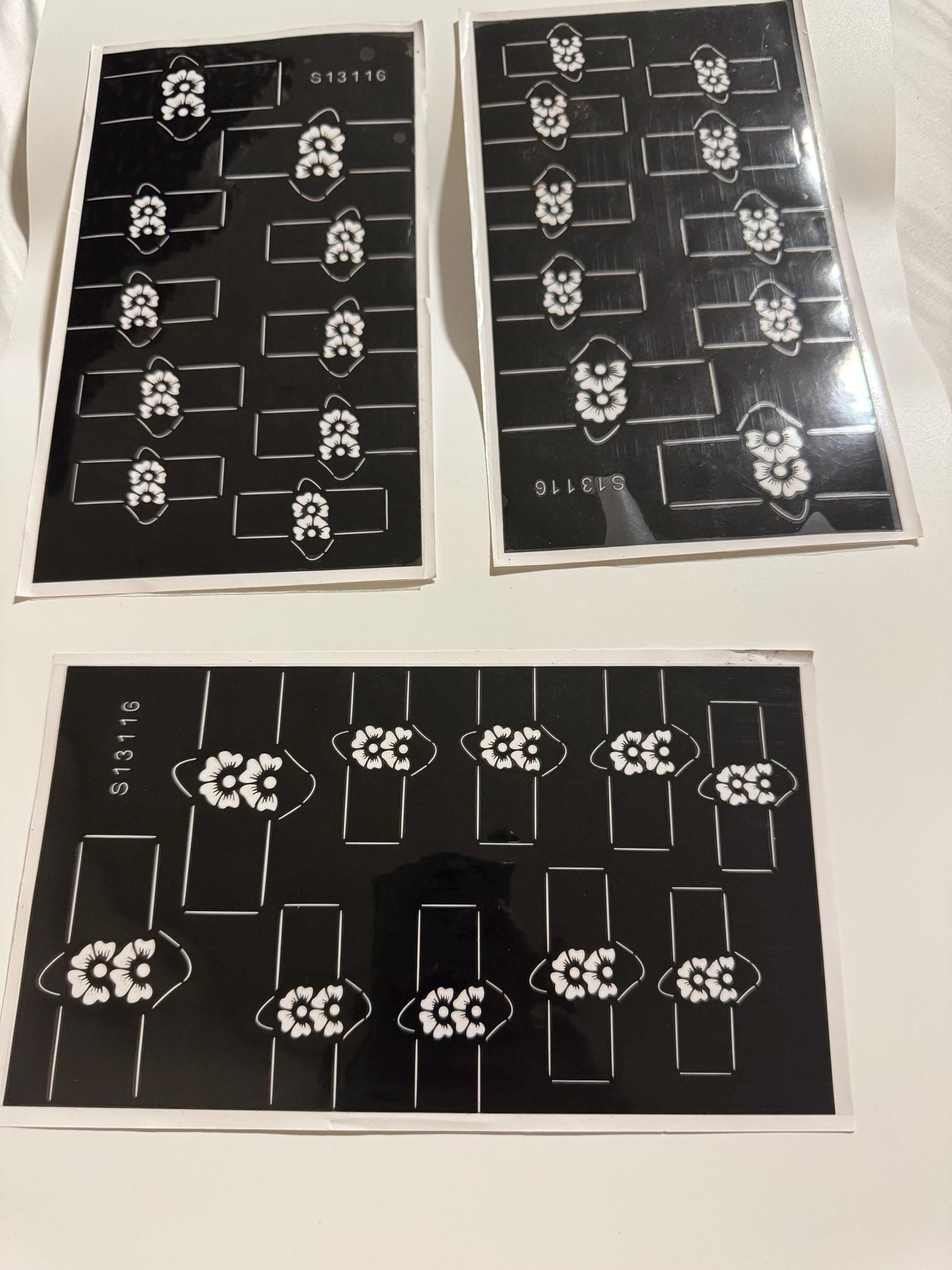 henna fingers stickers 3 pcs