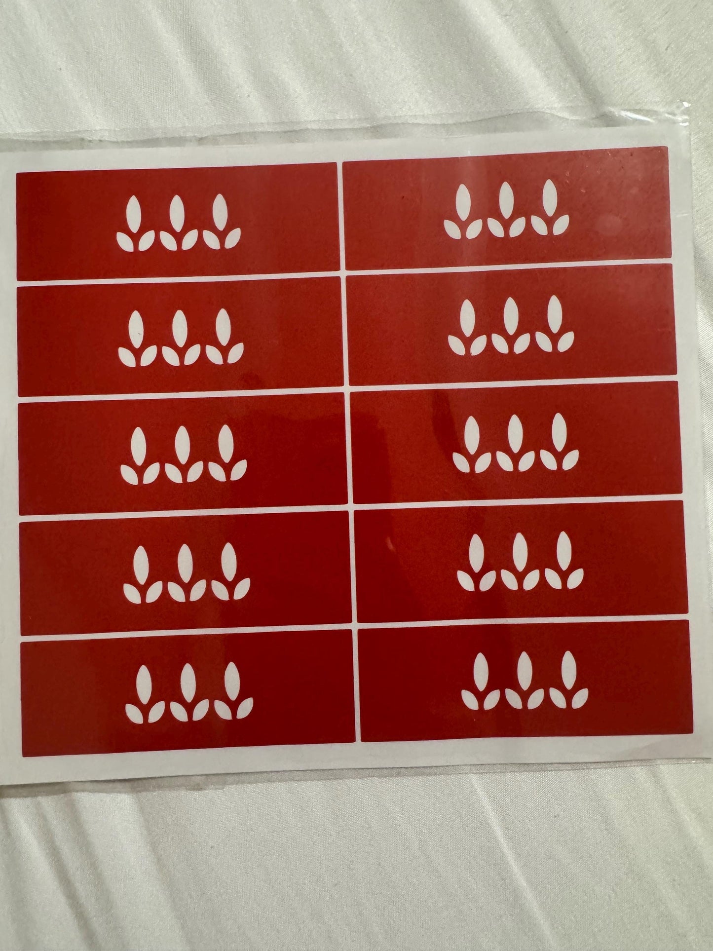 henna fingers stickers 3pcs